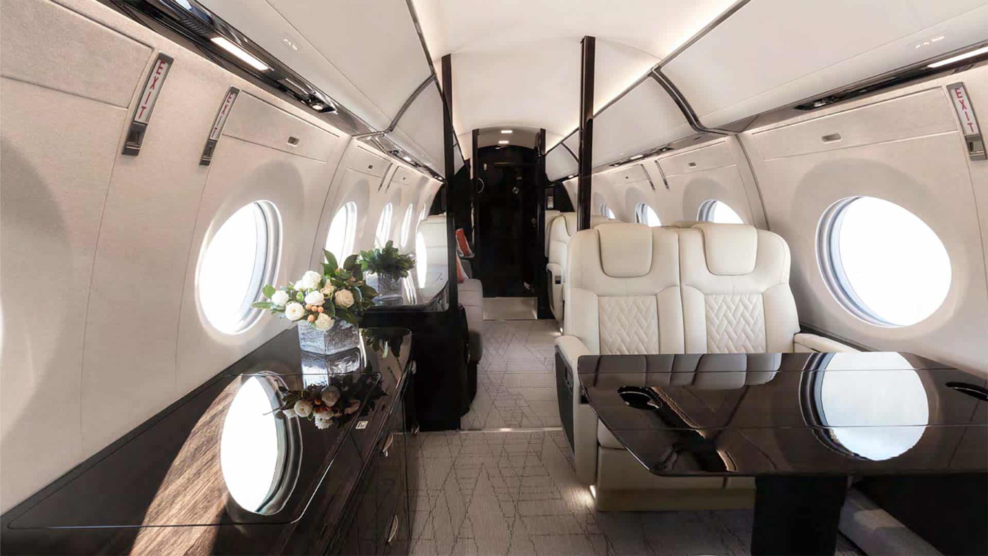 Gulfstream G600 interior jet booking
