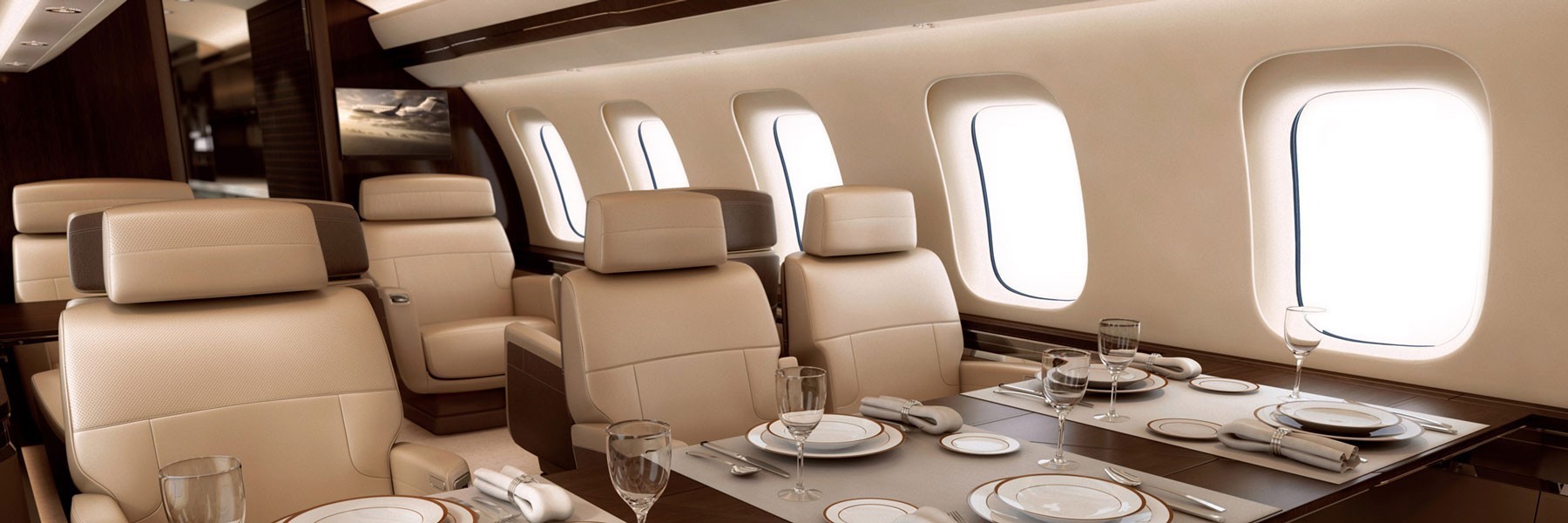 Bombardier Global 7500 interior jet booking