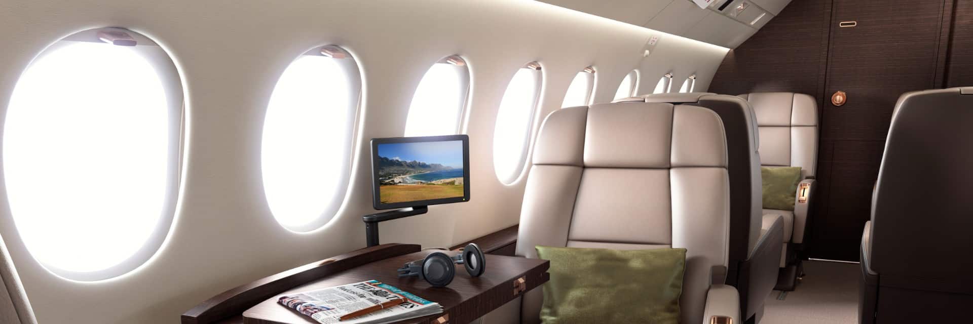 Interior of Falcon 2000LXS
