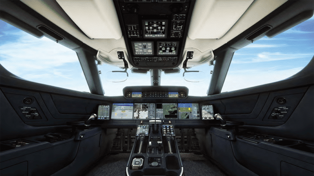 Cockpit of Gulftsream G700