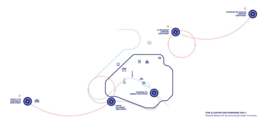 Paris Olympics 2024 Volocity eVTOL Aircraft route